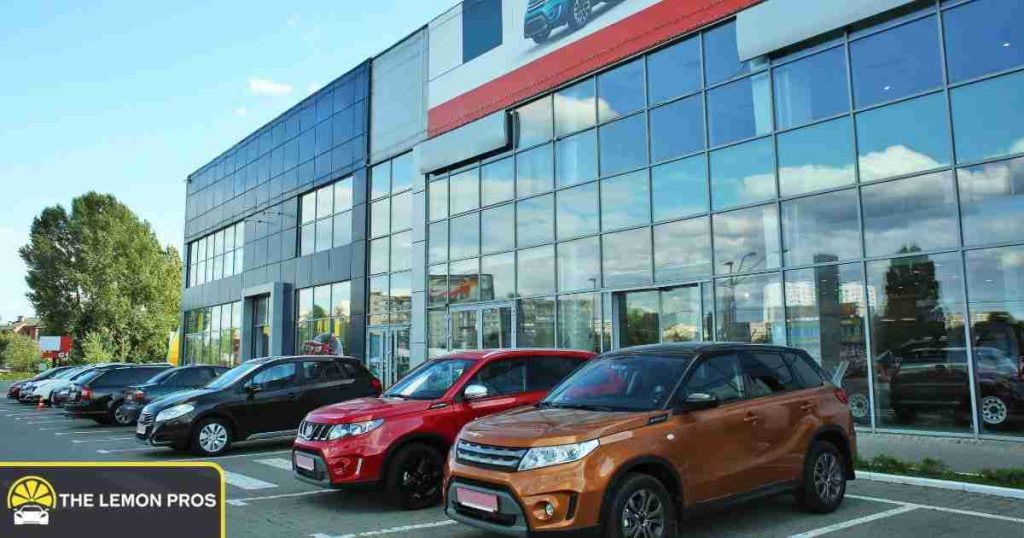 Dealership selling new and used vehicles, where many lemon law cases begin.