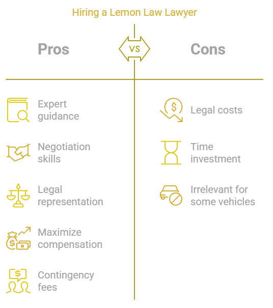 Pros and Cons of Hiring a Lemon Law Attorney