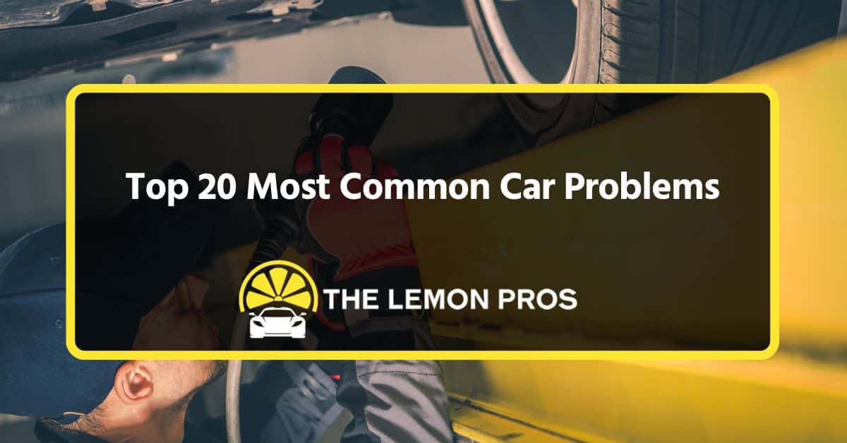top 20 most common car problems