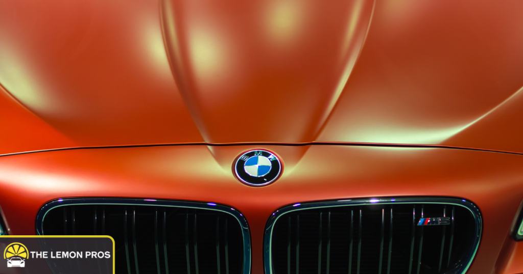 BMW dashboard showing vehicle stats, relevant for Lemon Law claims.